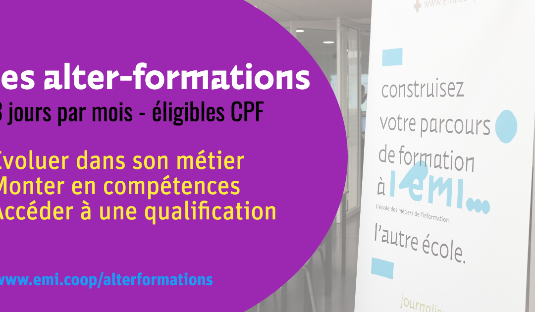 Alter-formations: un format (3j par mois) pour répondre aux besoins des salariés