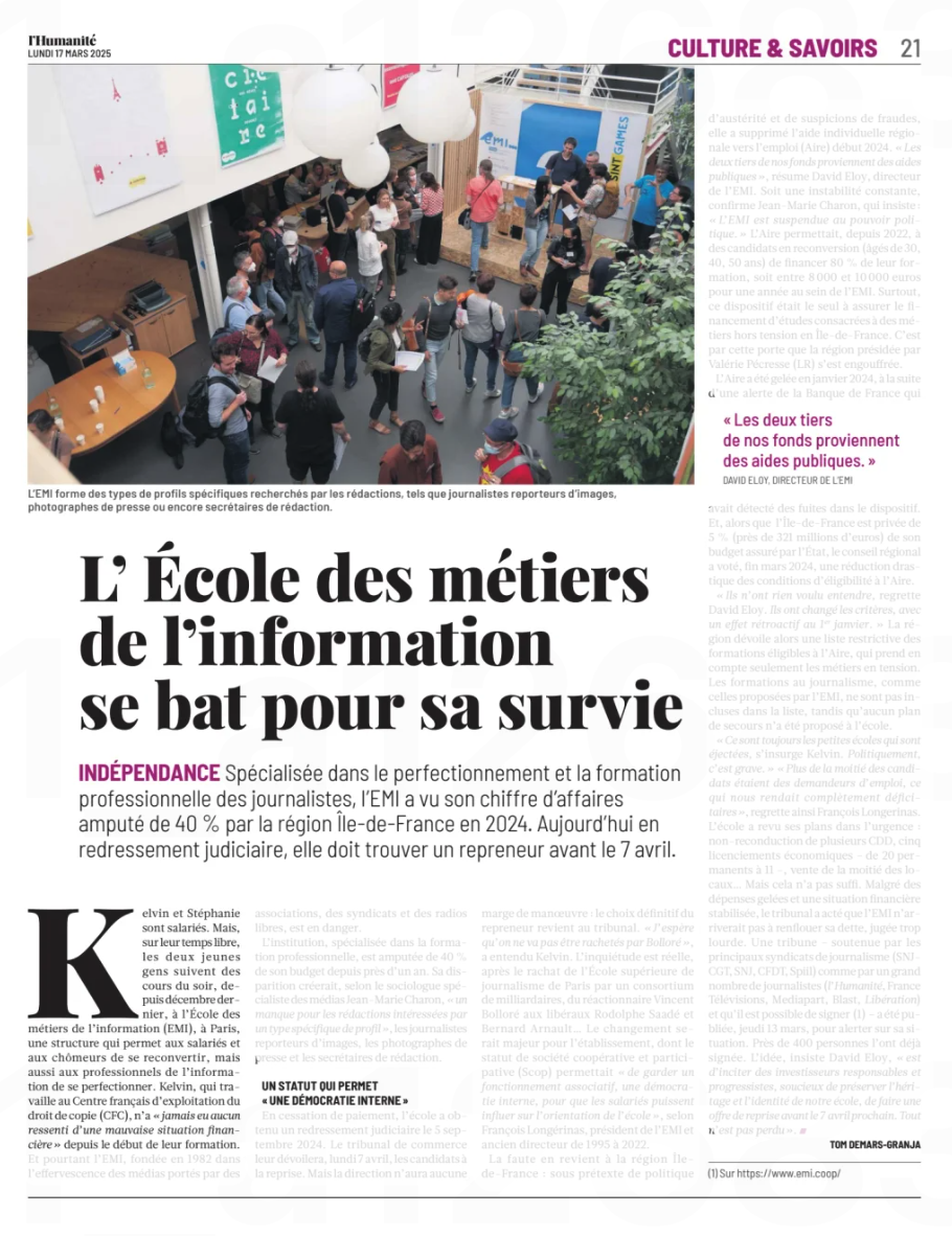 article-humanite-17-mars-2025 Lire l'article de "L'Humanité"